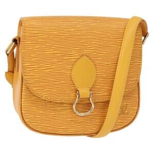 LOUIS VUITTON Epi Saint Cloud PM Shoulder Bag Yellow M52219 LV Auth 154823